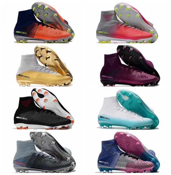 

2018 высокое качество cr7 футбольные бутсы mercurial superfly мужская футбольная обувь superflys