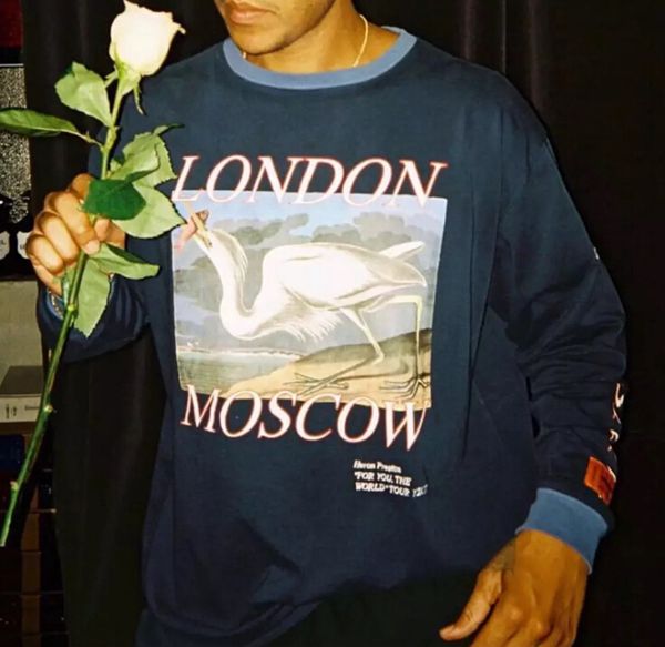 

mens hip hop designer t shirt heron printed loose tees high fashion short sleeve tops for summer 4 optional types