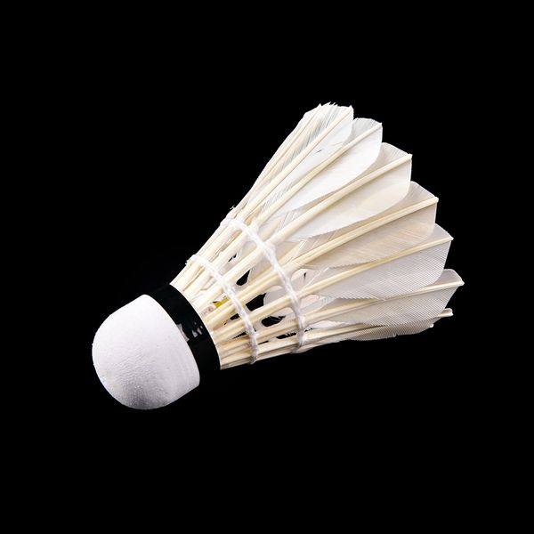 1-4pcs Colorful LED Badminton Shuttlecock Ball Feather Glow Outdoor Sport White 