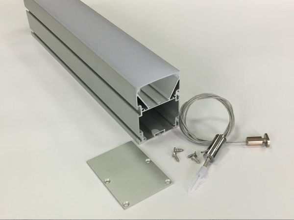 Kostenloser Versand 1,2 m/Stück 1,8 m/Stück 20 Stück/Lot silberner Aluminium-LED-Lichtbalken variieren in der Größe, hochwertiges Gehäuse, hergestellt von einem professionellen Hersteller