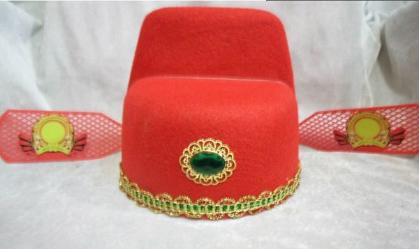 

the wholesale supply of tourism scenic temple crafts retro children groom hat cap wholesale cap student champion