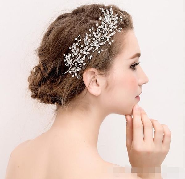 Bling Silverpopular Sliver Mini Flower Rhinestone Hair Wedding