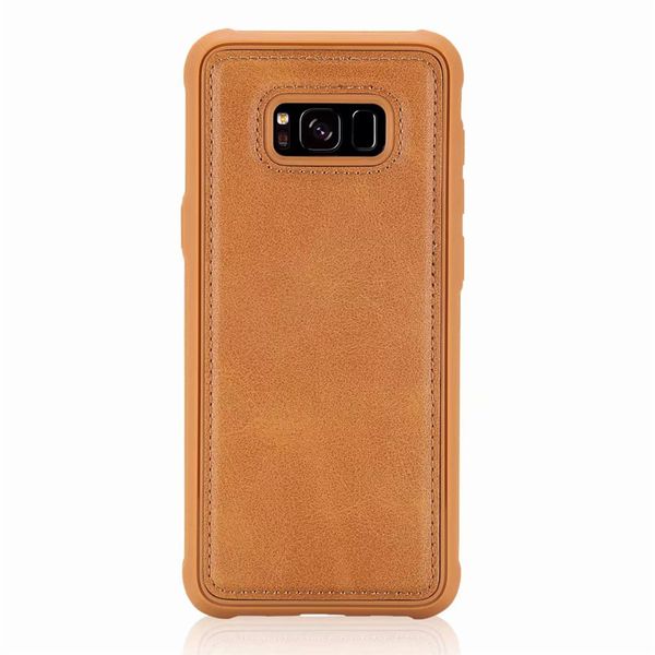 

shockproof case for samsung galaxy s8 s8 plus back cover retro pu leather vehicle mounted function mobile phone cases