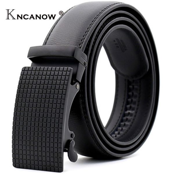 

kncanow 2017 brand belt strap male genuine leather ceinture men fashion ly55-0088-1 belts man casual business lon, Black;brown