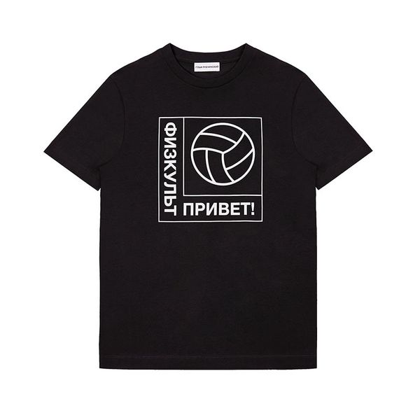 

gosha world cup tshirt mens summer short sleeves tee black white gray crew neck high streetwear, White;black