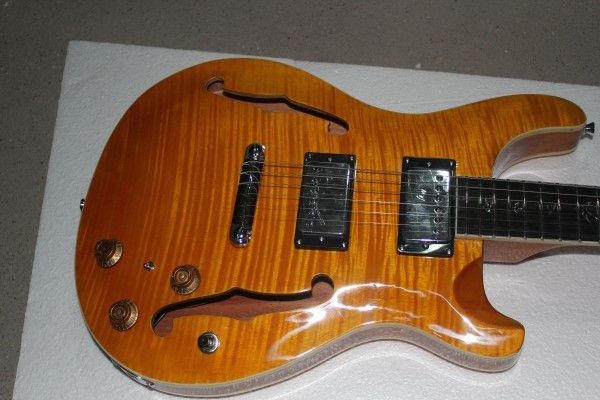 

wholesale - custom 22 hollow yellow p r s electric guitar china guitar