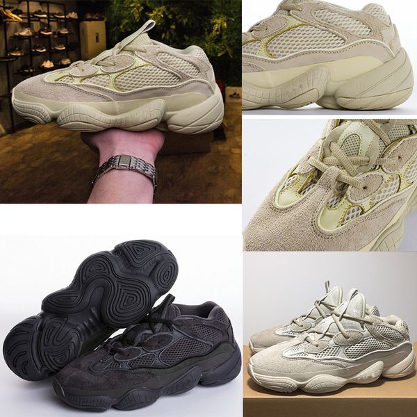 

wholesale designer shoes kanye desert rat 500 super moon yellow womens trainers men utility black blush outdoor women sneakers sports shoes