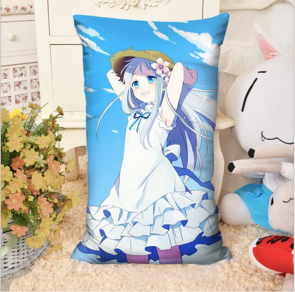 

2pcs/lot flower girl cartoon rectangle animation around soft pillow creative gifts sofa cushion with core double-sided home textile