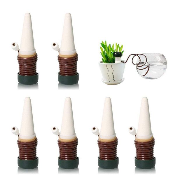 

6 pack automatic plant waterers,vacation plant waterer self irrigation watering system perfect for indoor outdoor office