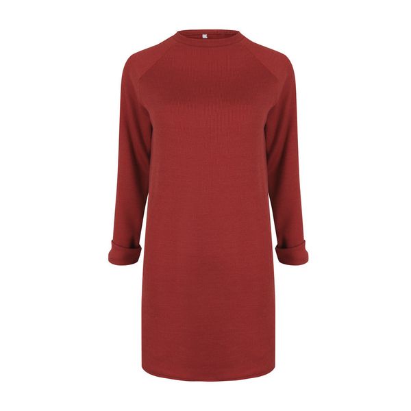 

euramerican autumn winter dress high necked long sleeved dress zc2879, Black;gray