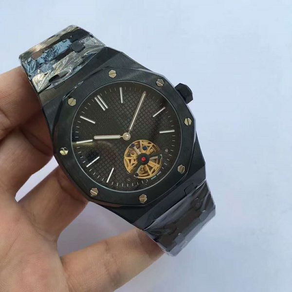 

luxury watch men watch, imported automatic machinery.dial diameter 42 mm, 316 fine steel.for automatic movement watch, Slivery;brown