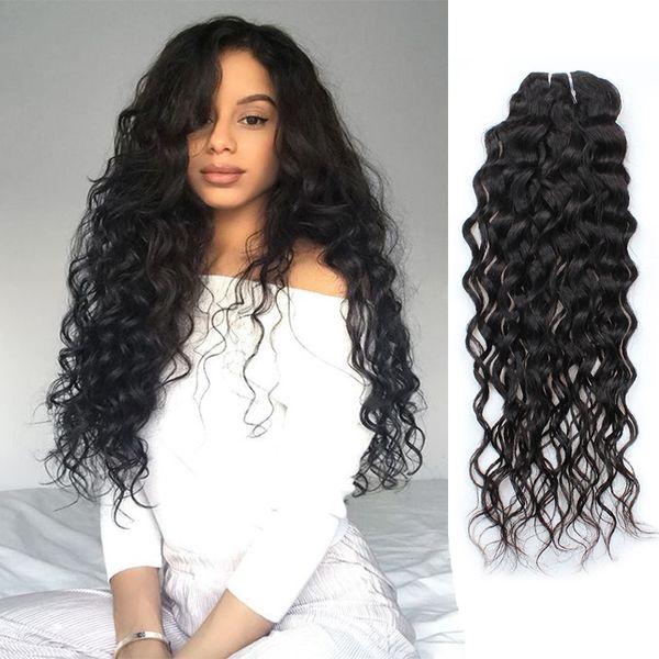 Indian Water Wave Bundles 1 3 Human Hair Weave Bundles Hair