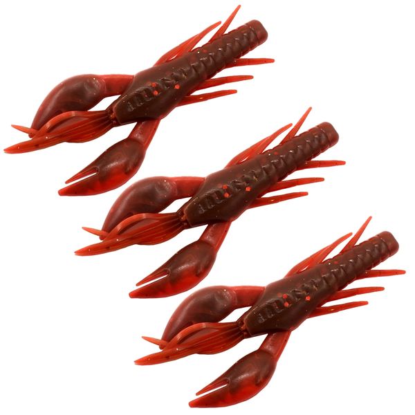 

honoreal 7.5cm shrimp shape soft bait fishing lure 3pcs fishing lure metal jig fish shaped and shrimp bait