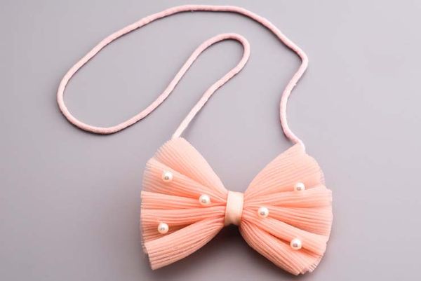 

sweet baby girls necklace korean pearl butterfly children all-match necklace sweater bowknot jewelry princess accessories c3555, Red;brown