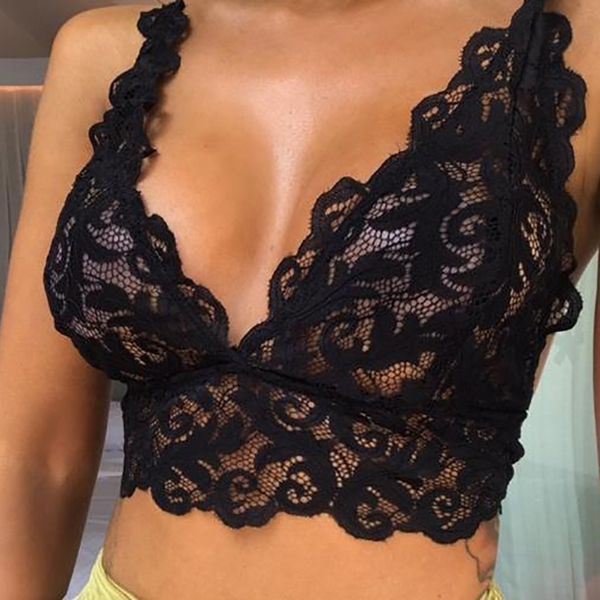 

quality underwear for women bra women lingerie corset lace flowers bralette bralet bra tank cami crop underwear 1j15, Red;black