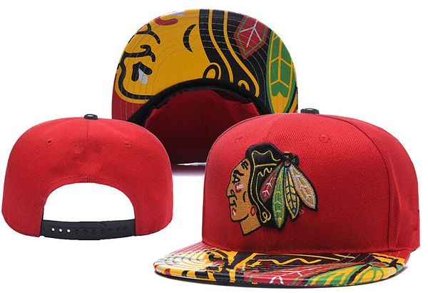 

new caps chicago blackhawks hockey snapback hats red black color cap team hats mix match order all caps hat, Black;white