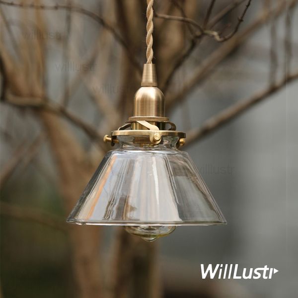 

mouth handmade blown glass brass pendant lamp clear transparent white ribbed glass suspension light nordic retro lamp fixture dinning room