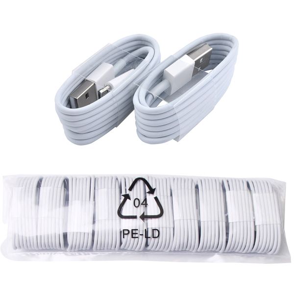 

Hot Sale 1M 3FT Data Sync Charge Cord Cable White Micro USB Cables Cellphone Chargering Cable