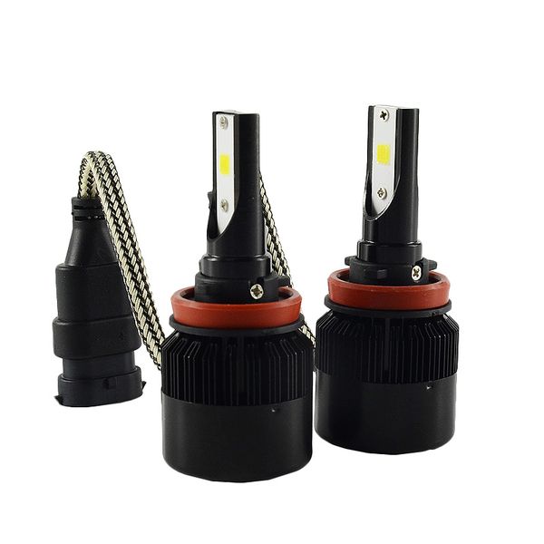 

c6s 2x h4 led h7 led bulb h11 led car headlights h4 lamp hb3 9005 hb4 9006 h9 h1 h3 h27 9007 12v