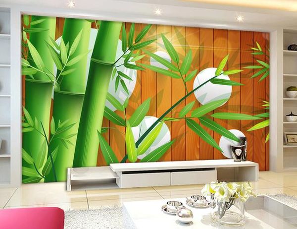 

refreshing bamboo forest three-dimensional wallpaper wall mural p wallpaper