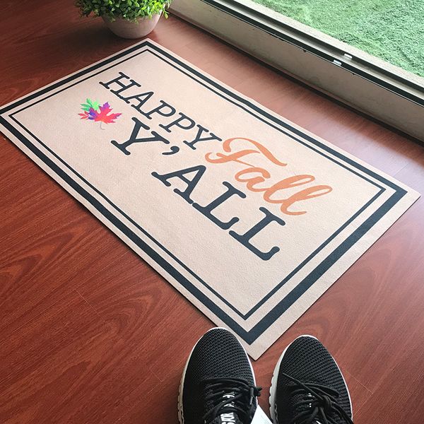 Personalized Doormat Funny Door Mat Happy Fall Y All Doormat