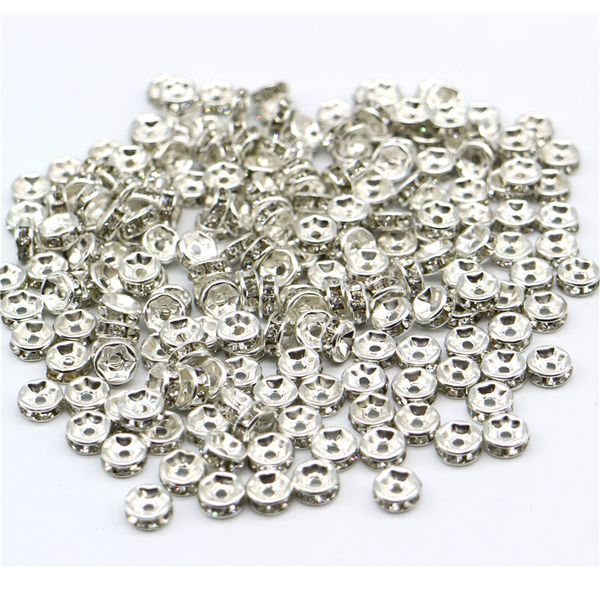 

lost way 200pcs/lot antique silver color spacer beads 6mm round metal loose beads for diy bracelets jewelry making findings