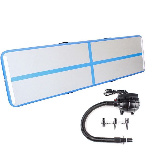 

pump 4x1x0.1m inflatable air track air floor tumbling mats for gymnastics inflatable training mat for tumbling