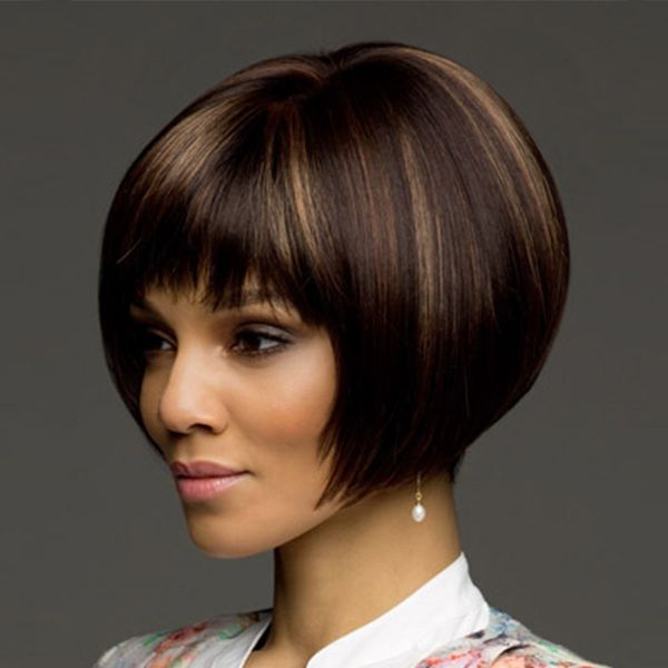 Fashion Workplace Hair Products Medium Length Layered Straight