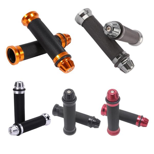 

car aluminum rubber gel hand grips for 22mm handle bar motorcycle auto accessories fittings replacement high quality