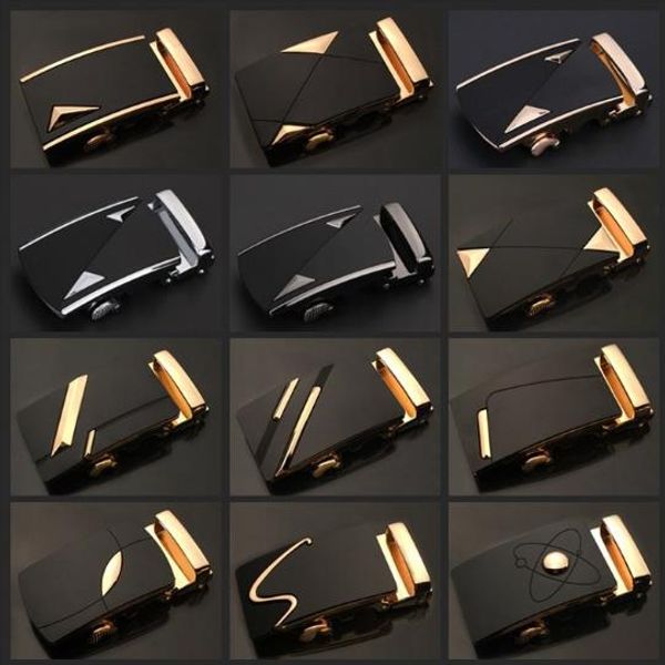 

belt buckle new fashion automatic belt buckle men women belts designer belts men leather belt alloy automatic buckle 30 more models buckles, Slivery;black