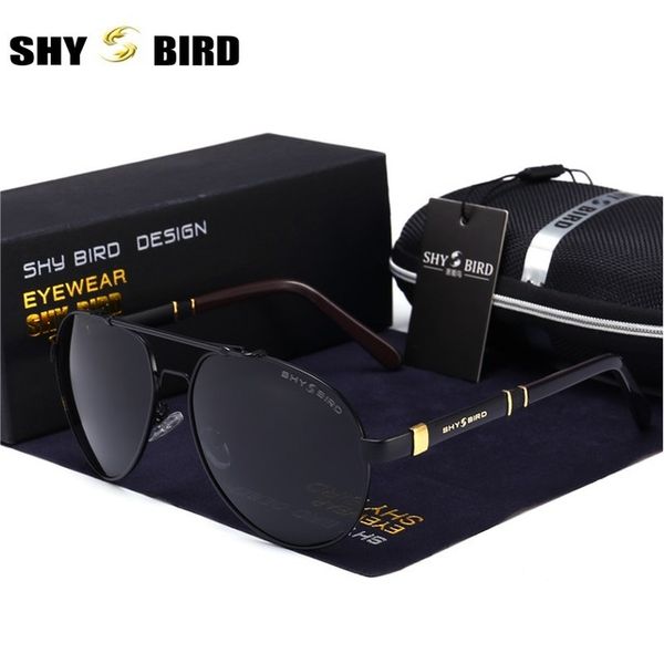 

shybird polarized sunglasses men's fashion designer eye protector sunglasses with, White;black