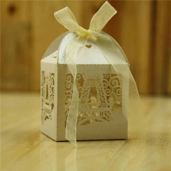 

50pcs candy boxes with ribbons gift box for baby shower baptism birthday first communion christening easter decoration