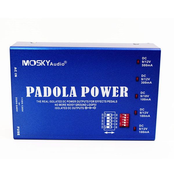 Mosky Isolate Pedal Power Supply Internal transformer Isolated Outputs 9,12,18V