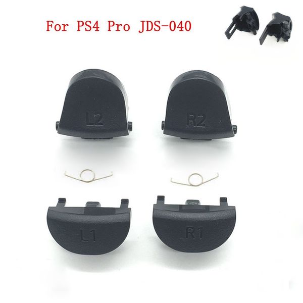 Tam Set L1 R1 L2 R2 Tetik Düğmeleri Yayını ile Sony PS4 Pro P4 Ince Oyun Denetleyicisi (JDS040 JDM-040) Ücretsiz Gemi