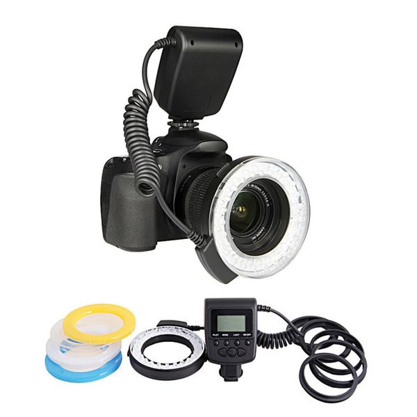 

RF-550d макрос 48 штук LED кольцо вспышки света для Canon Nikon для Olympus для Panasonic DSLR камеры