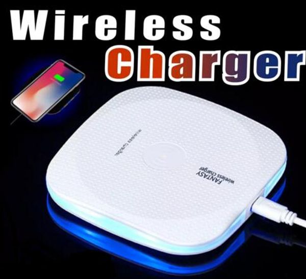 

Fast Wireless Charger Qi Wireless Charger Charging Pad with Anti-Slip Rubber for iPhone 8 Plus X Samsung Note 8 S8 Plus Qi-Enabled Devices