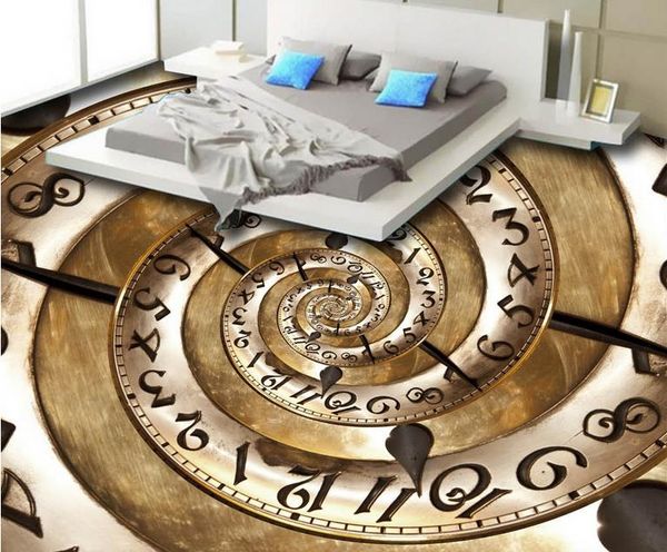 

vinyl flooring adhesives hd creative clock swirling 3d floor tiles wallpaper modern 3d