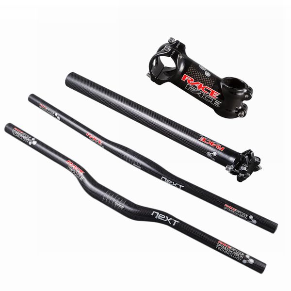 

Race Face Next 3K Carbon Bicycle MTB Handlebar SET Bike Rise/Flat Handlebar or Stem or Seatpost Cycling Mountain Parts