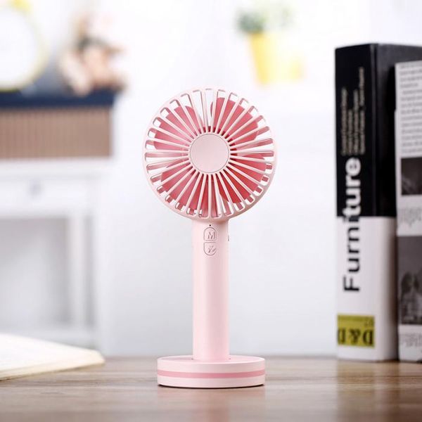 

candy colors macaron handheld mini fans cartoon creative mini usb fan plastic charging portable desksilent handheld fan