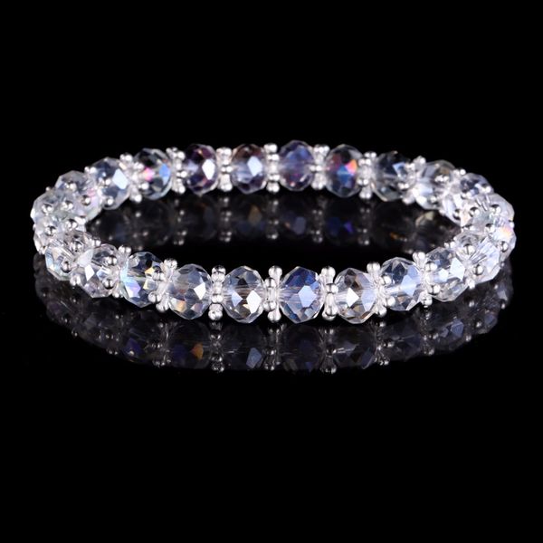 

208 new fashion natural transparent crystal flowers, crystal bracelet, bracelet, ladies' fashion accessories winter christmas, Black