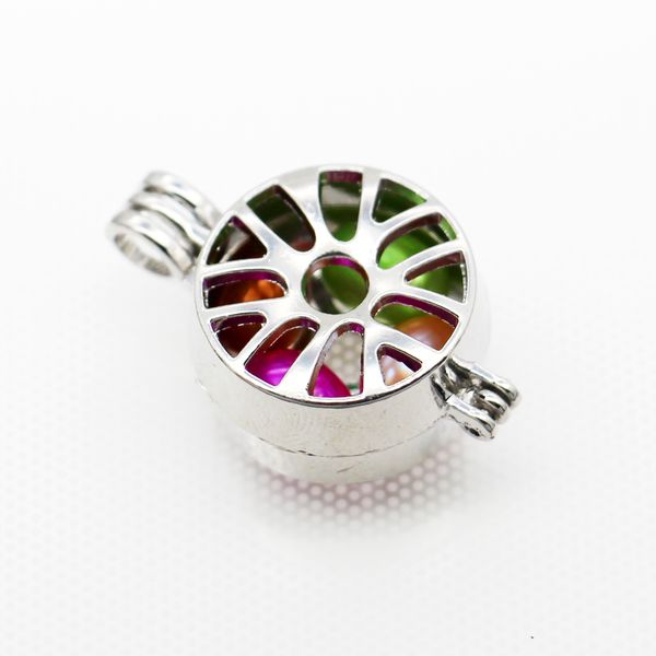 

2018 latest creative design pearl cage pendant necklace, add pearls more beautiful ( pearls to be purchased separately), Bronze;silver