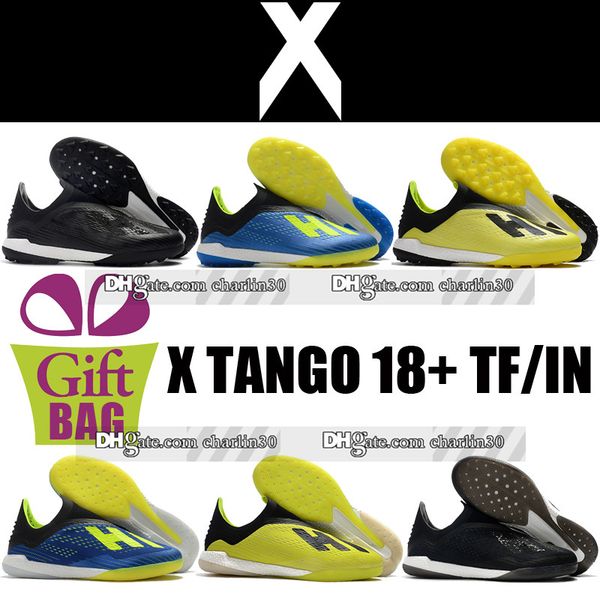 

2018 New Cheap High Mens X Tango 18 TF IC IN Soccer Shoes Turf Soccer Boots X 18 Football Boots Original Trainers Indoor Soccer Cleats