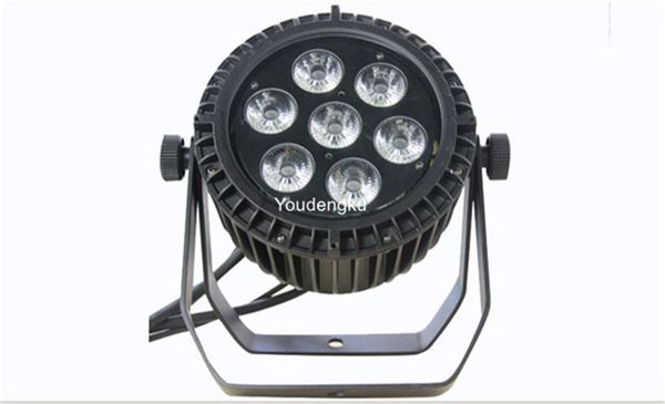 

2 pieces no fan led par lights waterproof led flat par rgbwa par led outdoor 7x15w wall washer stage light