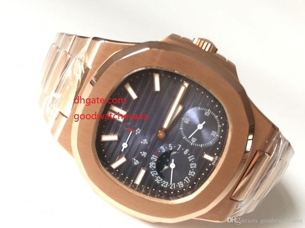 

2018 new style luxury blue dial automatic mechanical stainless steel men watches, Slivery;brown
