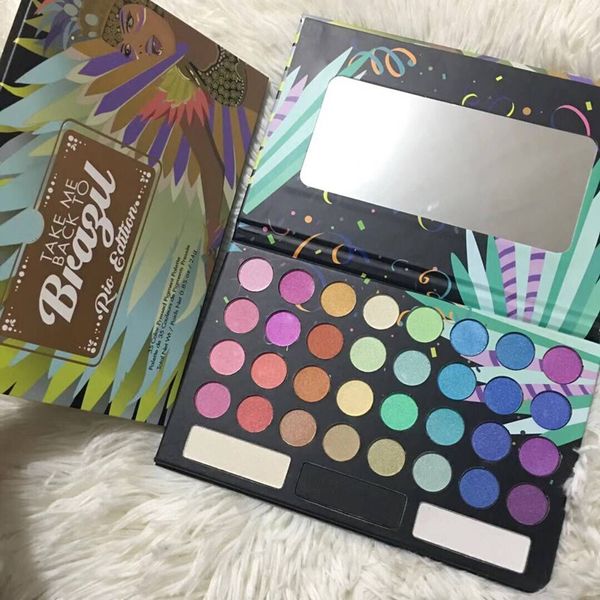 Chegada nova Hot Maquiagem Paleta de 35 Cores olho sombra TOMAR-ME VOLTAR PARA O BRASIL EyeShadow Palette Black Edition Eye Cosméticos DHL grátis