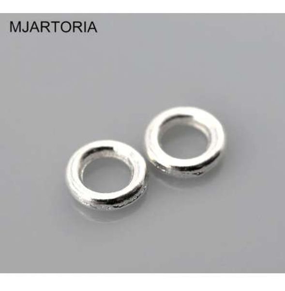 

500pcs silver plated soldered closed jump rings 4mm(1/8") dia. (over $129 express)