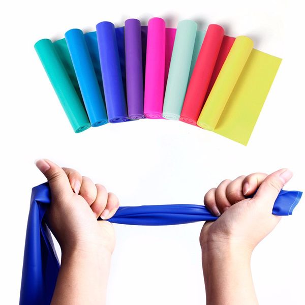 US Elastic Yoga Pilates Rubber Stretch Resistance Exercise Fitness Band Belt