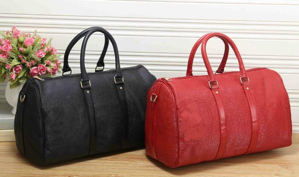 

2018 New Design Men's Women's Fashion Handbag Handbags Shoulder Bag Message Tote Bags Luggage Bag Black Red 45CM With Free Shipping