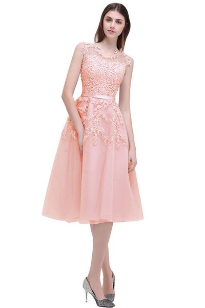 

tulle dress party prom gown dresses short lace knee length red pink homecoming dress, Blue;red