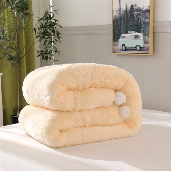 

beige pink purple brown gray winter warm thick soft flannel silk wadding comforter bedding 200x230 blanket quilt for kids adults